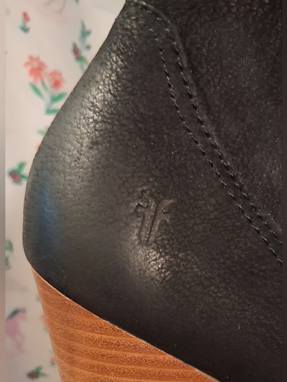 EUC Frye Reina Black Suede Country Western Moto Boho Ankle Bootie Shoe SZ 7.5 - Picture 7 of 10